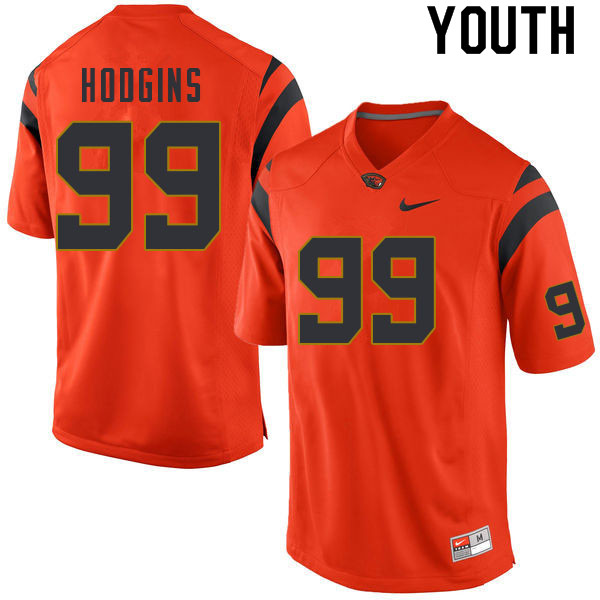 Youth #99 Isaac Hodgins Oregon State Beavers College Football Jerseys Sale-Orange - Click Image to Close